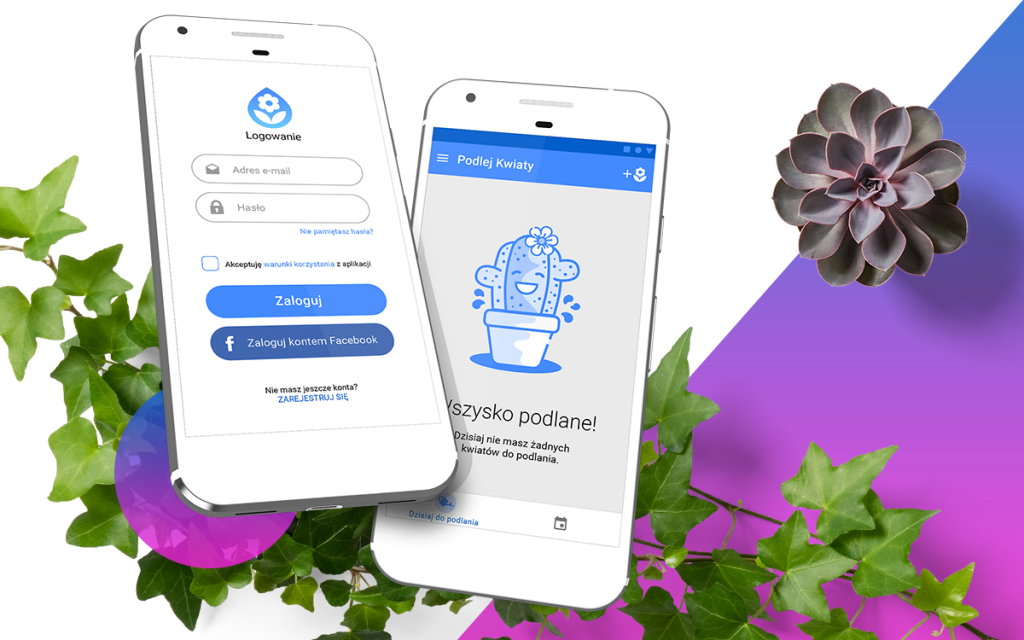 Watering Plant – Mobile Application and Website Design