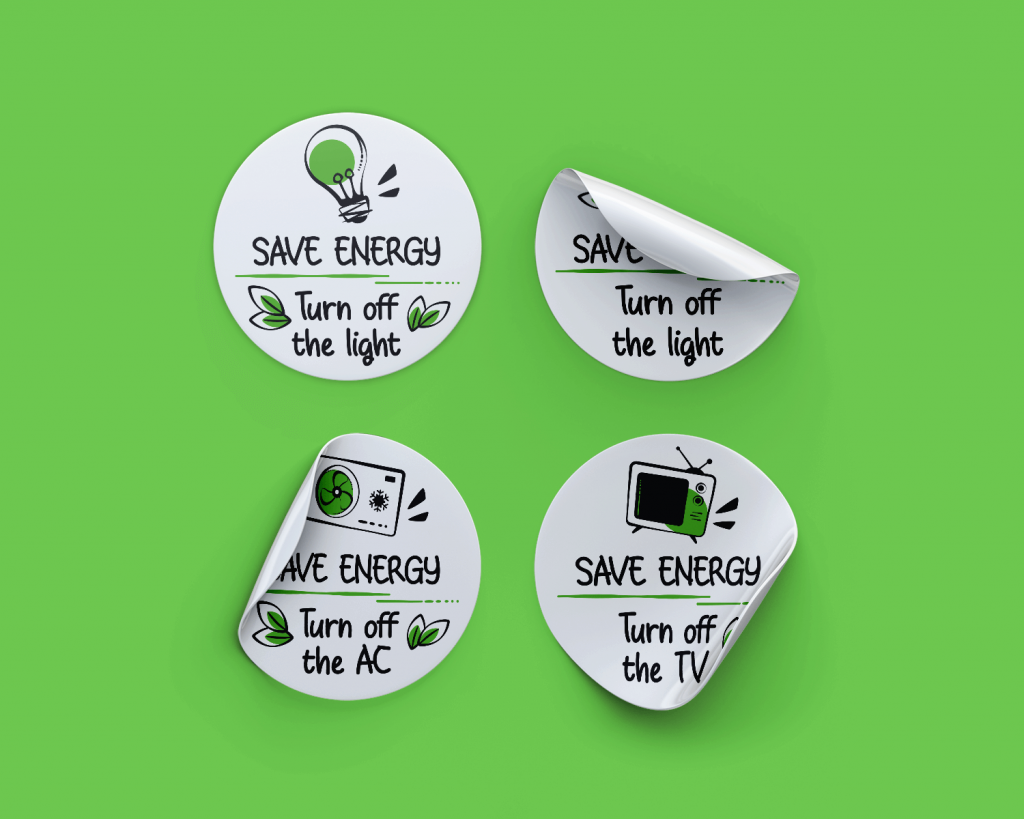 Save Energy Stickers